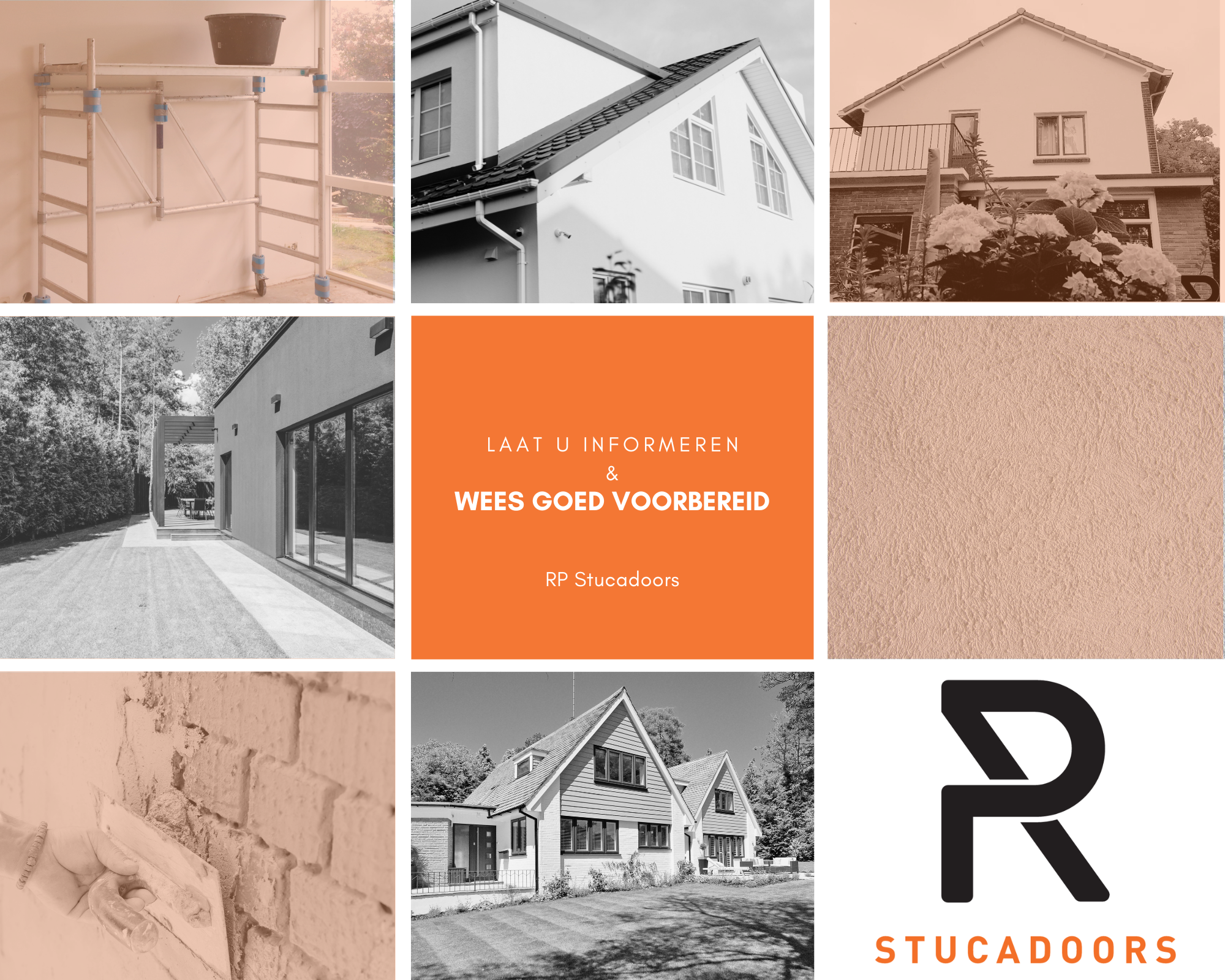 RP Stucadoors Gevels Buitenstuc Collage
